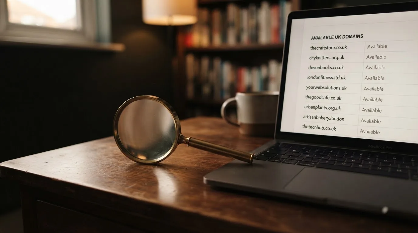 A magnifying glass rests over a printed regulatory certificate on a wooden desk.